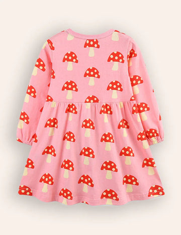 Mushroom Printed Dress